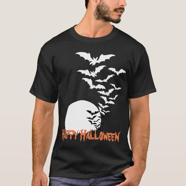 Fledermäuse im Mondlicht T-Shirt (Vorderseite)