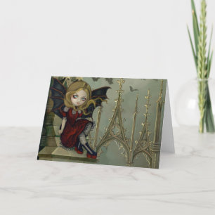 "Fledermäuse in Belfry" Grußkarte Karte