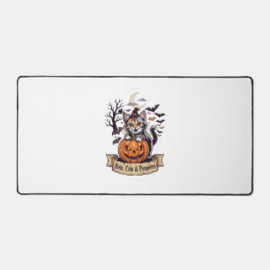 Fledermäuse Katzen Kürbisse Halloween Hexe Katze G Schreibtischunterlage