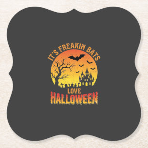 Fledermäuse lieben Halloween Spukschloss Design_ Untersetzer