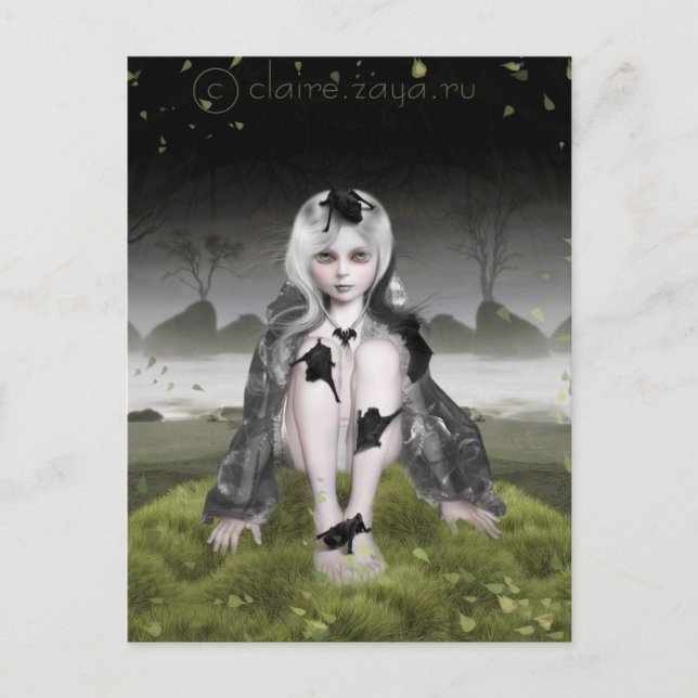 Fledermäuse Postkarte (Vorderseite)