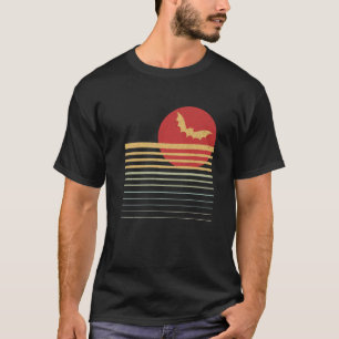 Fledermäuse Retro Vintage 80er Stil Tierliebe Stil T-Shirt