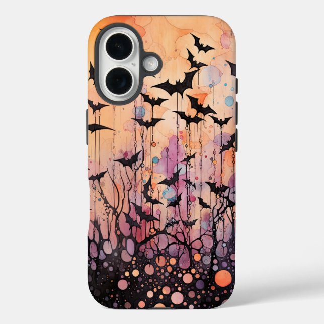 Fledermäuse und Abstraktes Halloween Case-Mate iPhone Hülle (Rückseite)