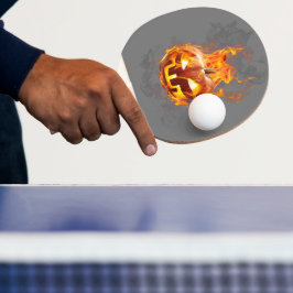 Fledermäuse und Bälle: Halloween Edition Ping Pong Tischtennis Schläger