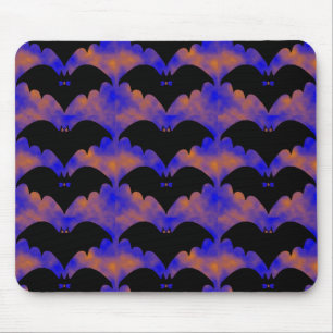 Fledermäuse und Bohnen, blaues Orange Mousepad