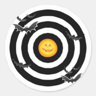 Fledermäuse und Bullen Runder Aufkleber