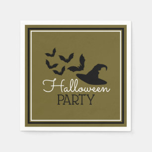 Fledermäuse und Halloween-Party Serviette