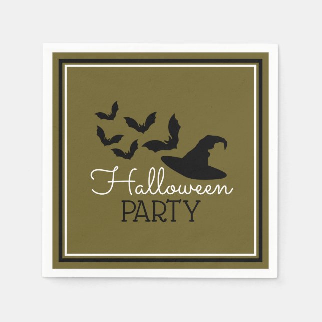 Fledermäuse und Halloween-Party Serviette (Vorderseite)