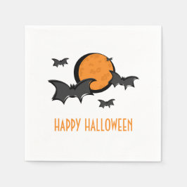 Fledermäuse und Mond Halloween Papier Napkins Serviette