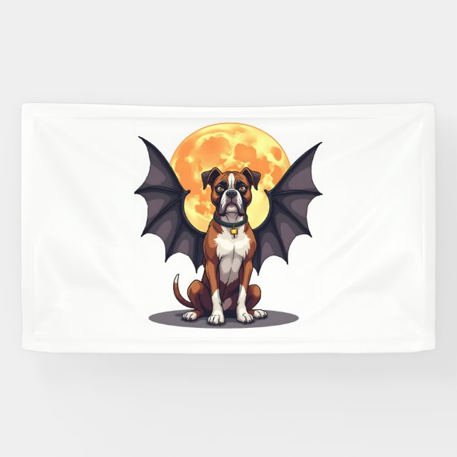 Fledermausflügel Boxer Banner (Horizontal)