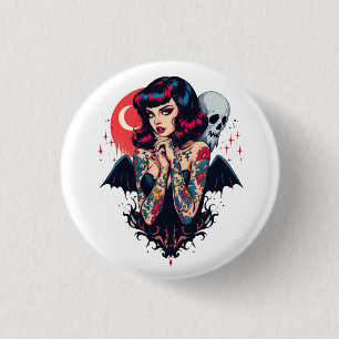 Fledermausflügel-Schönheit Button