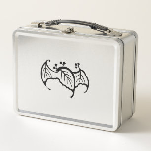 Fledermausförmige Metall-Lunchbox aus Paulownie Metall Brotdose