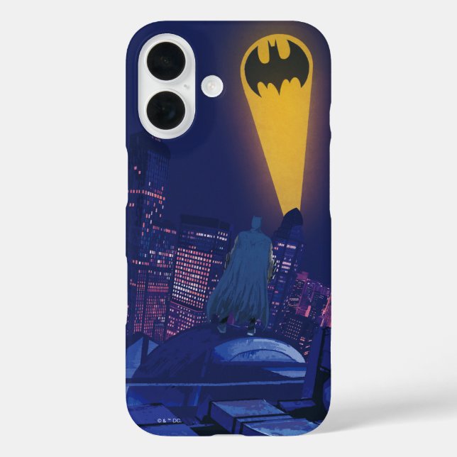 Fledermaussignal über Gotham Case-Mate iPhone Hülle (Rückseite)