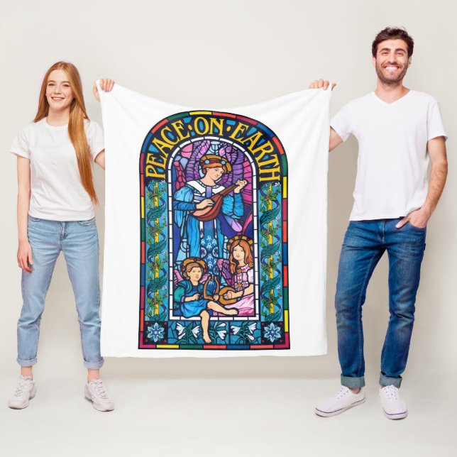 Fleece Blanket (50 x 60 Zoll) Weltfrieden (Beispiel)