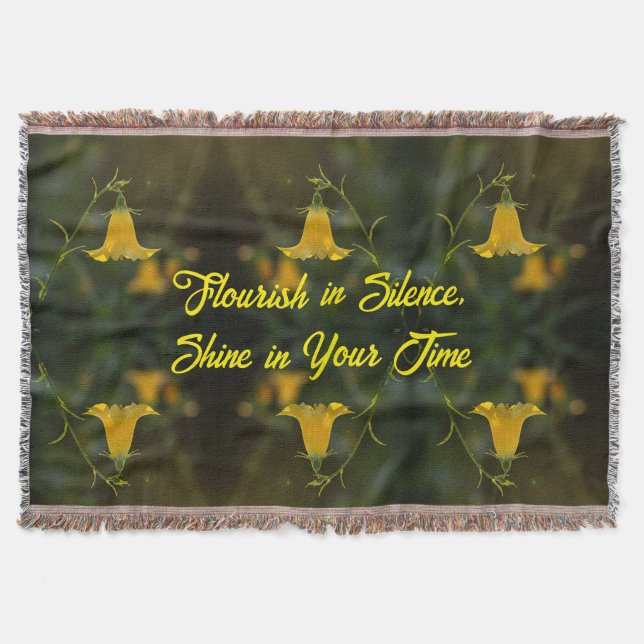 Fleece Blanket 54" x 38" – Flowers for the Soul Decke (Vorderseite)