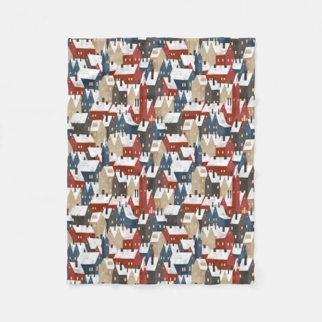 Fleece Blanket 76,2cmx101,6cm - Christmas Pattern (Vorderseite)
