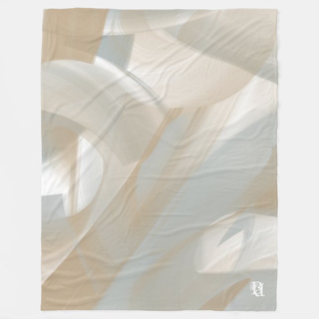 Fleece Blanket Abstrakt Zuhause Trend Sandy Tornad (Vorderseite)