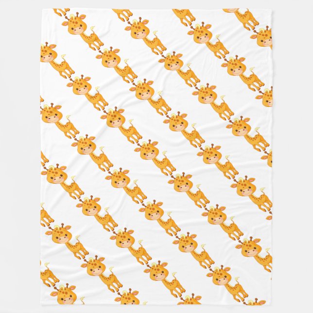Fleece Blanket/Baby Giraffen (Vorderseite)