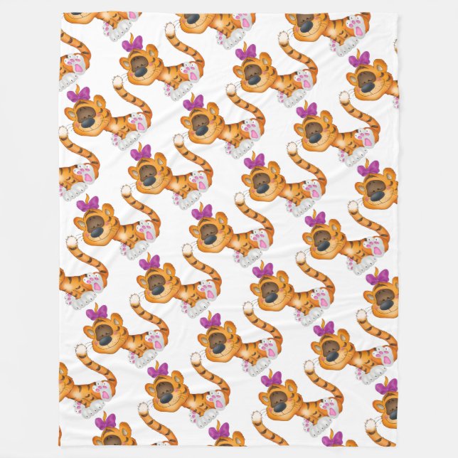 Fleece Blanket/Baby Tigers (Vorderseite)