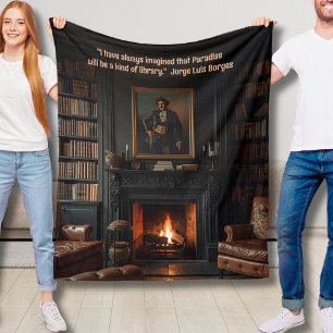 Fleece Blanket Buchgeschenk für die Bibliothek "Lo