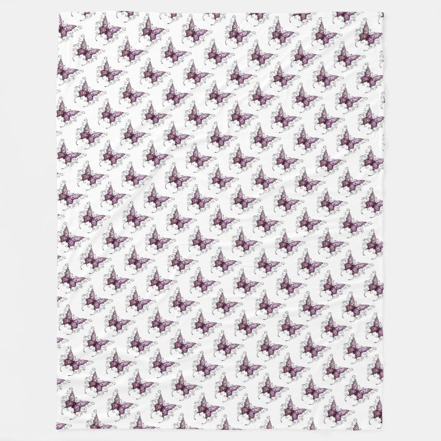 Fleece Blanket/Butterfly (Vorderseite)
