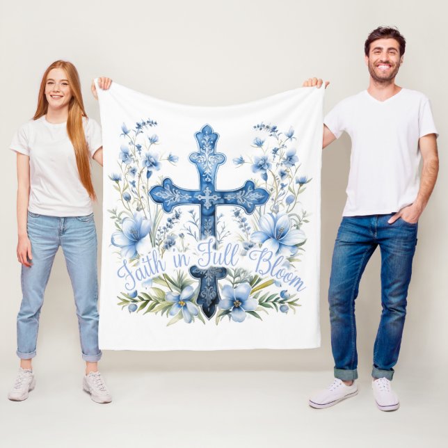 Fleece Blanket Christlicher Glaube in Vollblut (Beispiel)