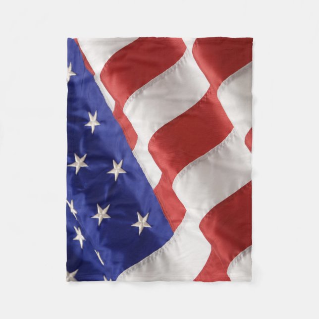 Fleece Blanket der US-Flagge, 30"x40" (Vorderseite)