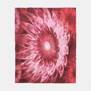 Fleece Blanket Fantasy Blume Red