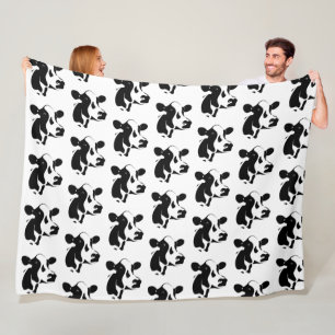 Fleece Blanket Farm Cow