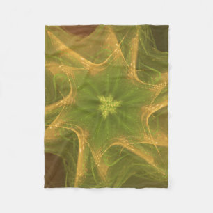 Fleece Blanket Fraktal Light Green Palette