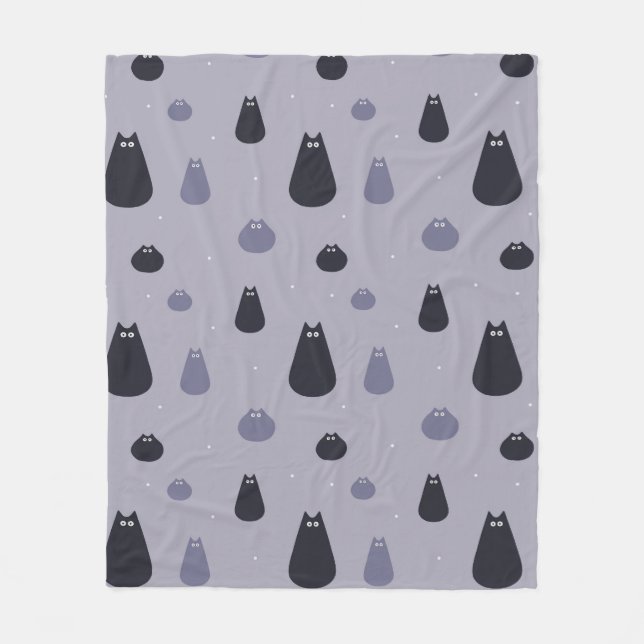 Fleece Blanket Funny Cats (Vorderseite)
