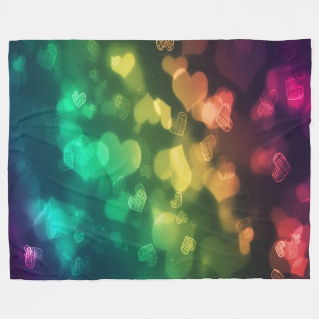 Fleece Blanket/Herz (Vorderseite (Horizontal))
