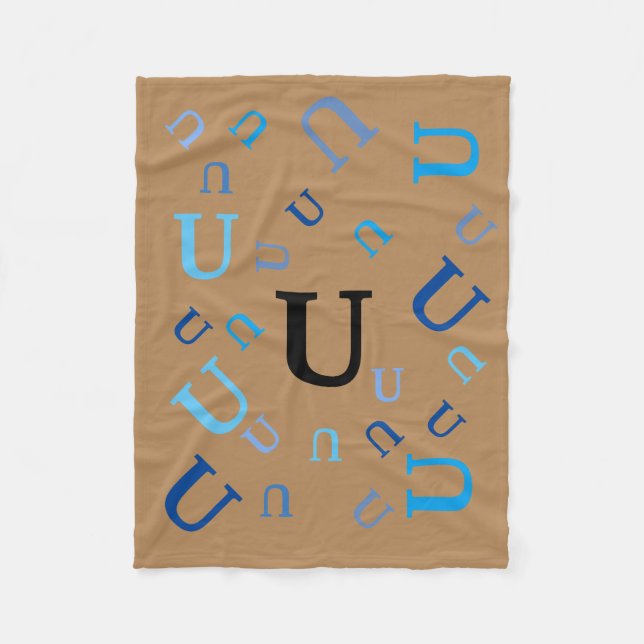Fleece Blanket - Jumbled Letters (Vorderseite)