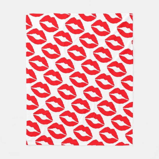 Fleece Blanket/Lippen (Vorderseite)
