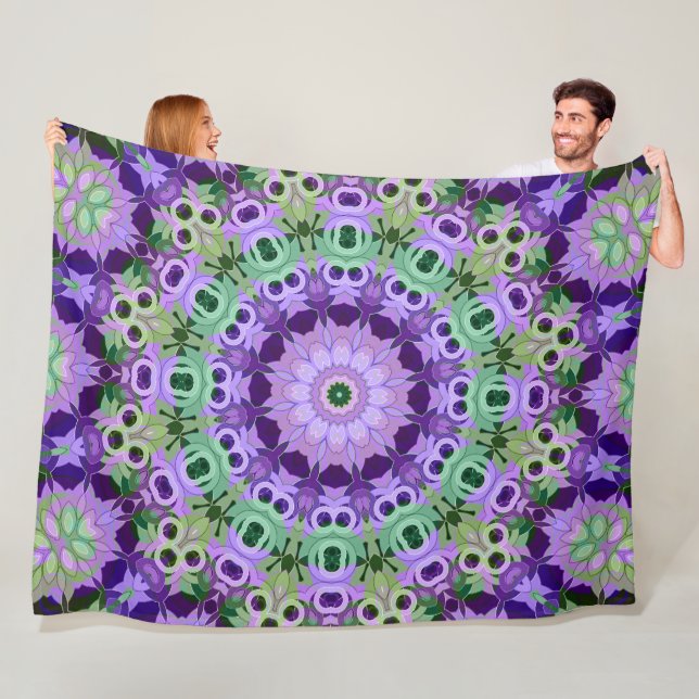 Fleece Blanket Mandala rundes Muster kaleidoscope (Beispiel)