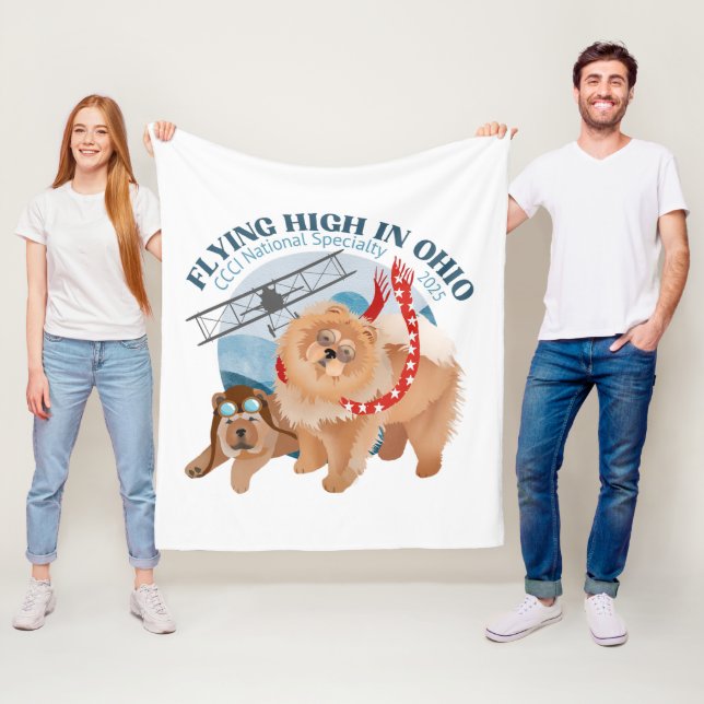 FLEECE BLANKET MIT 2025 CCCI NATL SPECIALTY LOGO (Beispiel)