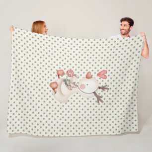Fleece Blanket mit Niedlichem Duck