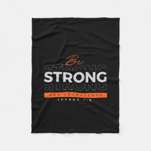 Fleece Blanket Motivierend Bible Verse Joshua 1:9