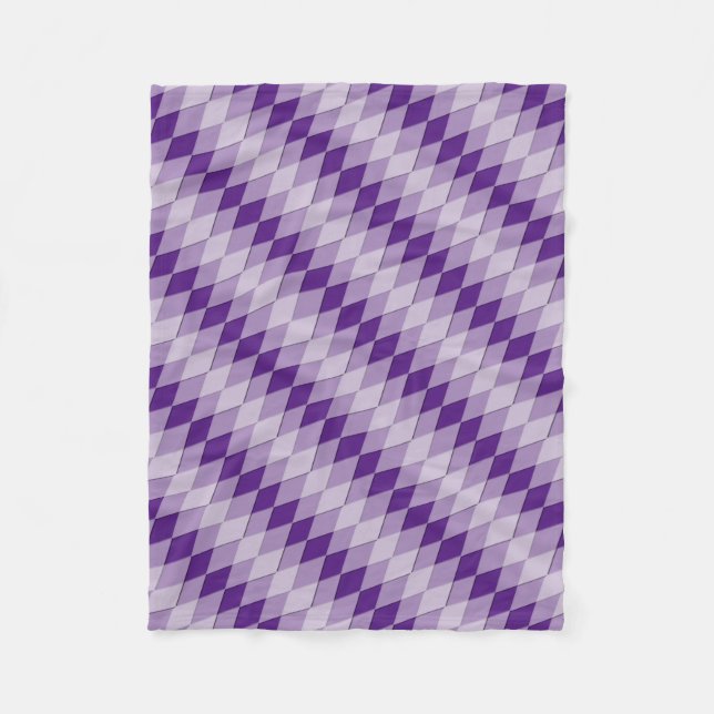 Fleece Blanket - Muster der diagonalen Raute (Vorderseite)