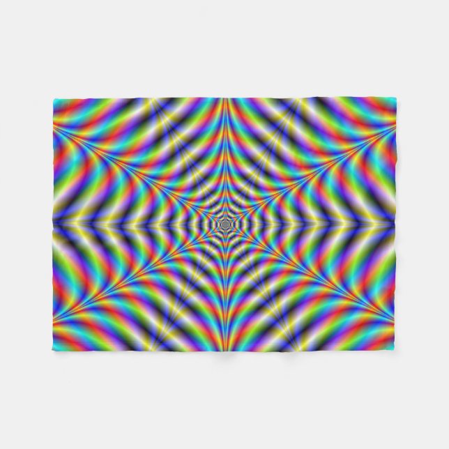 Fleece Blanket Neon Web (Vorderseite (Horizontal))