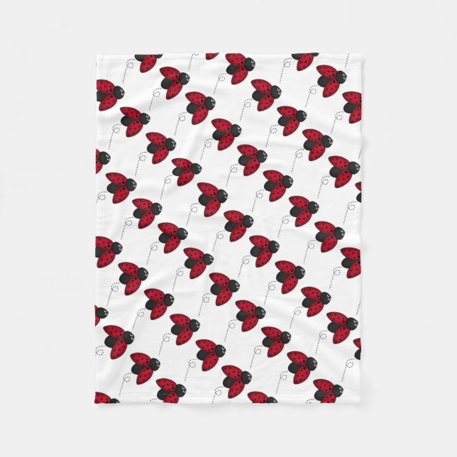 Fleece Blanket/Niedliche Ladybug (Vorderseite)