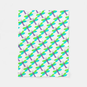 Fleece Blanket/Niedliche Libellen