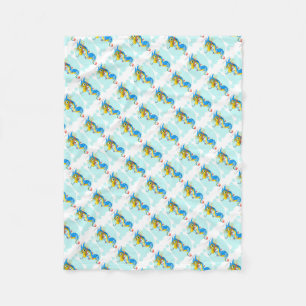 Fleece Blanket/Niedliche Seepferde
