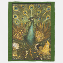 Fleece Blanket Pauw traf Kippen, Theo van Hoytema