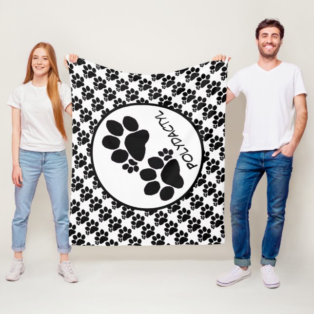 Fleece Blanket - Polydactyl Cat Paws (Beispiel)