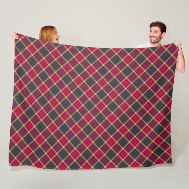 Fleece Blanket - Red and Yellow Scottish Tartan 2 (Beispiel)