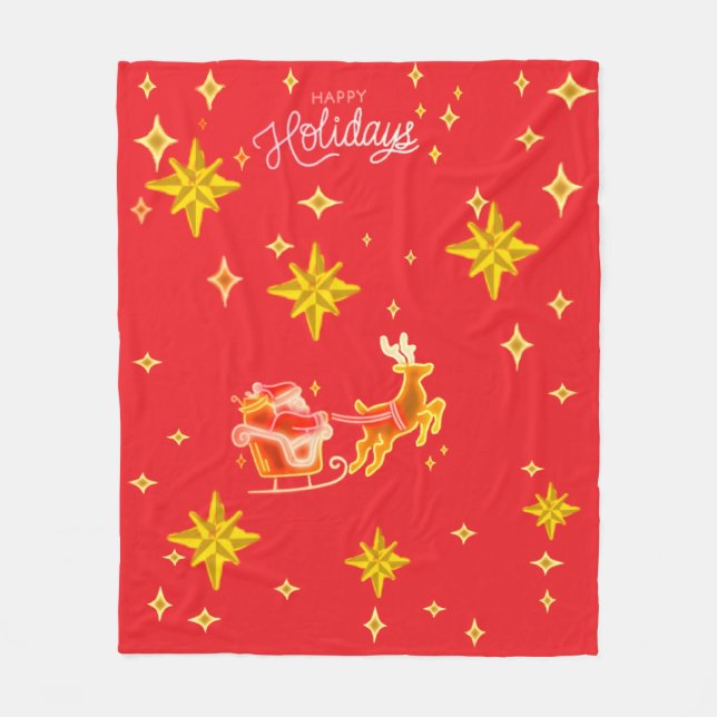 Fleece Blanket Santa Clause  (Vorderseite)