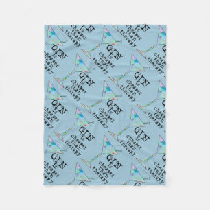 FLEECE BLANKETS - GIN IST KÄMPFER ALS THERAPIE
