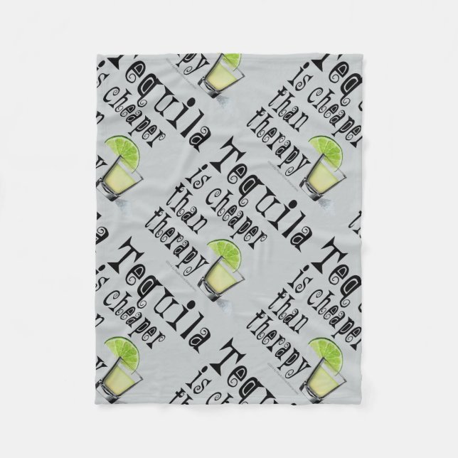 FLEECE BLANKETS - TEQUILA, KÄPFER ALS THERAPIE (Vorderseite)