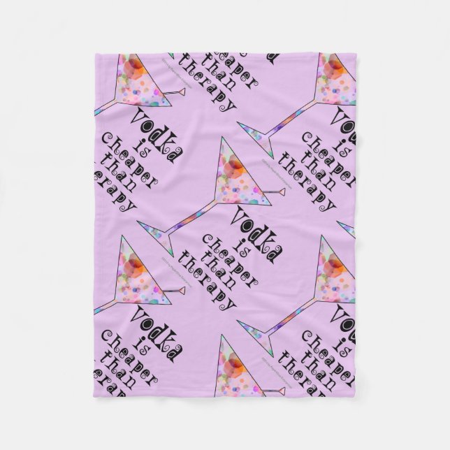 FLEECE BLANKETS - VODKA IST SCHNELLER ALS DIE THER (Vorderseite)